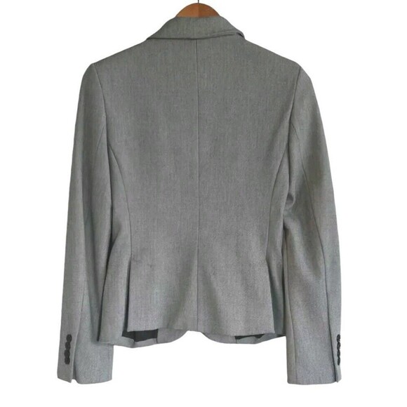 Express Blazer Women's 6 Gray One Button Front Lined Stretch Career - Picture 5 of 7